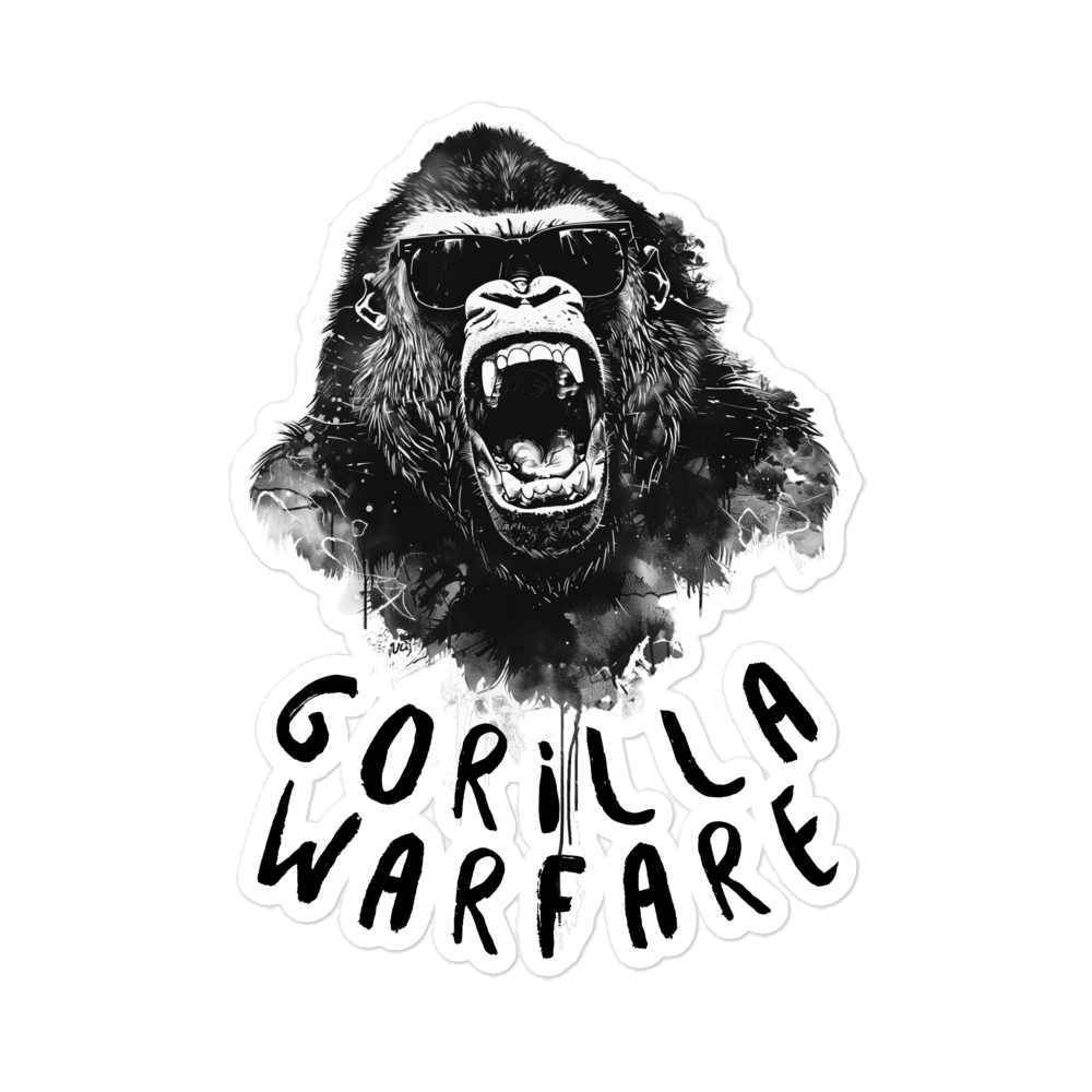 Gorilla Warfare Sticker