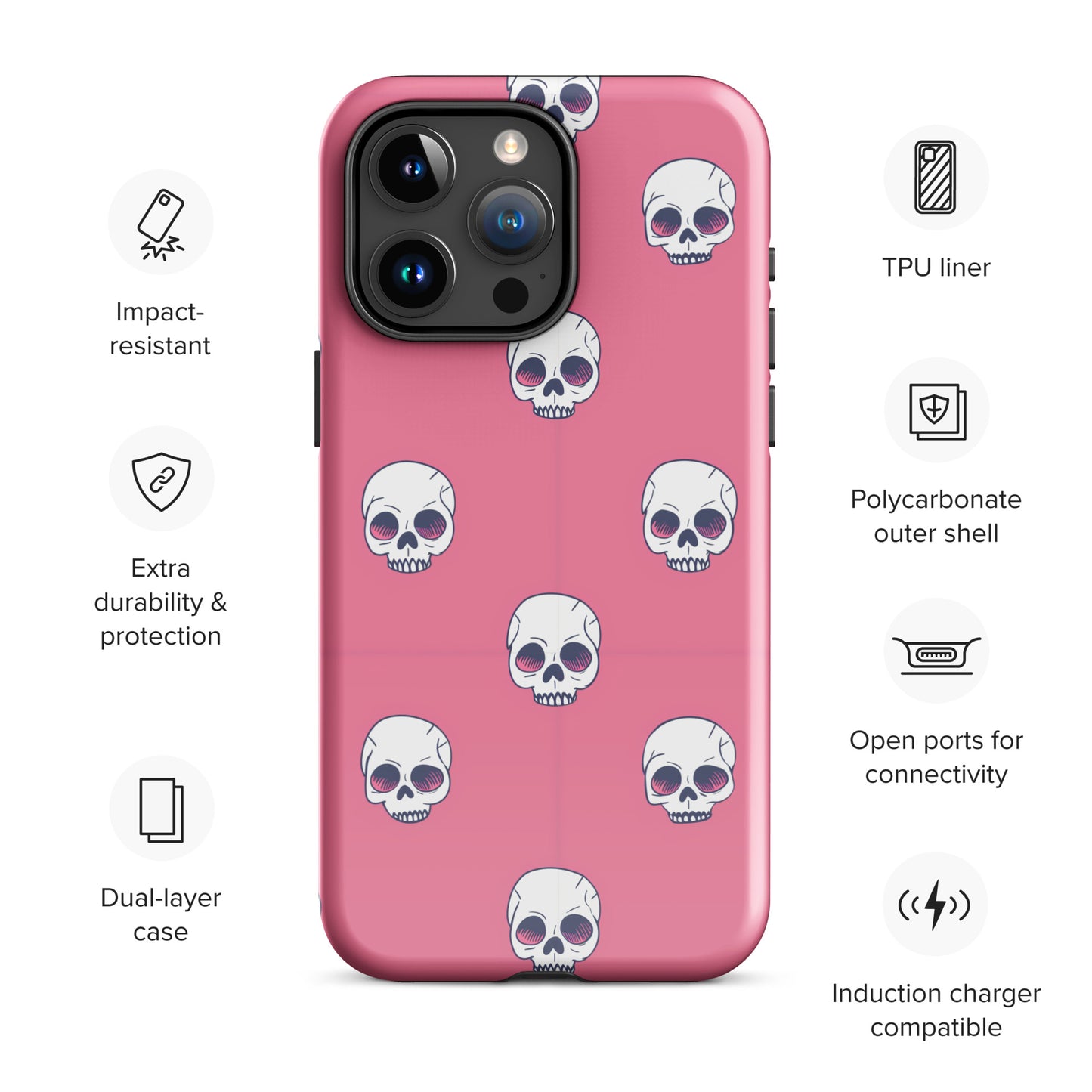 Pretty Skulls Tough Case for iPhone®
