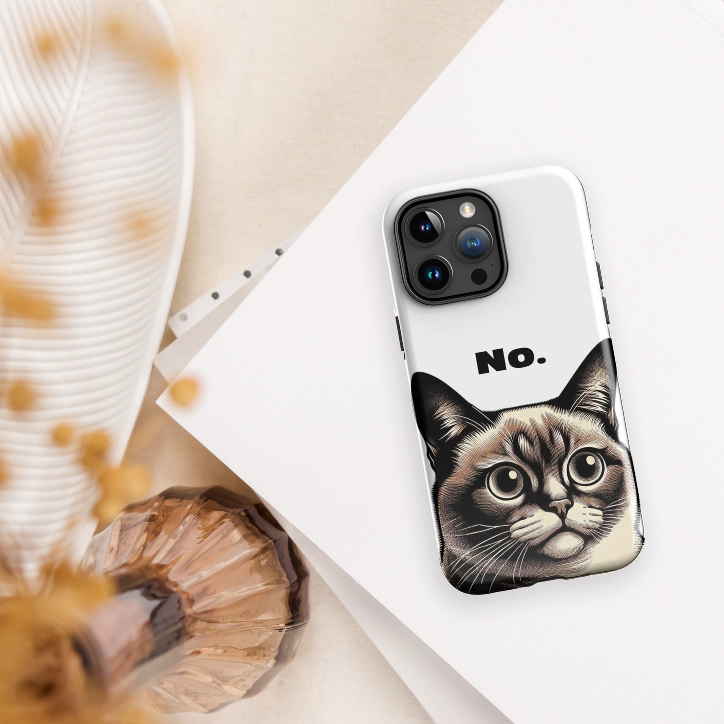Staring Cat Tough Case for iPhone®