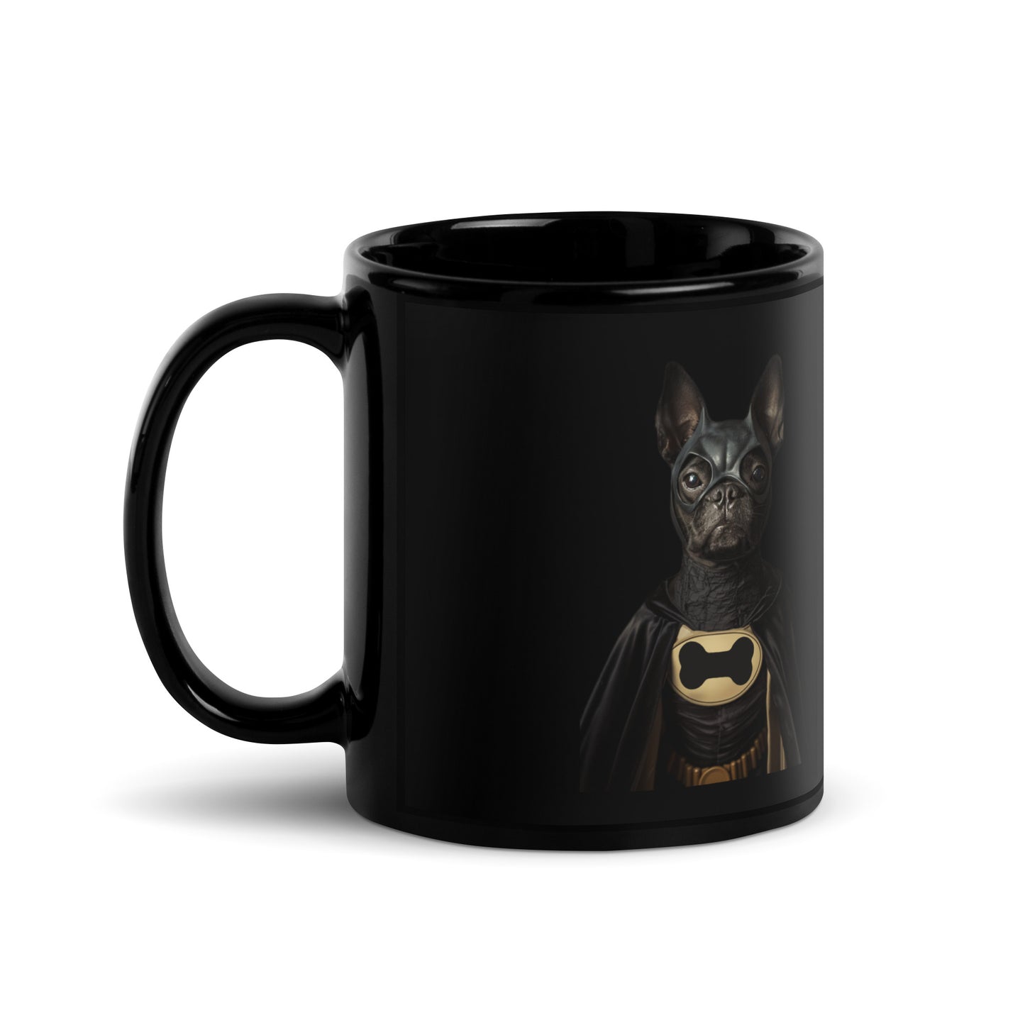 Bark Knight Black Mug