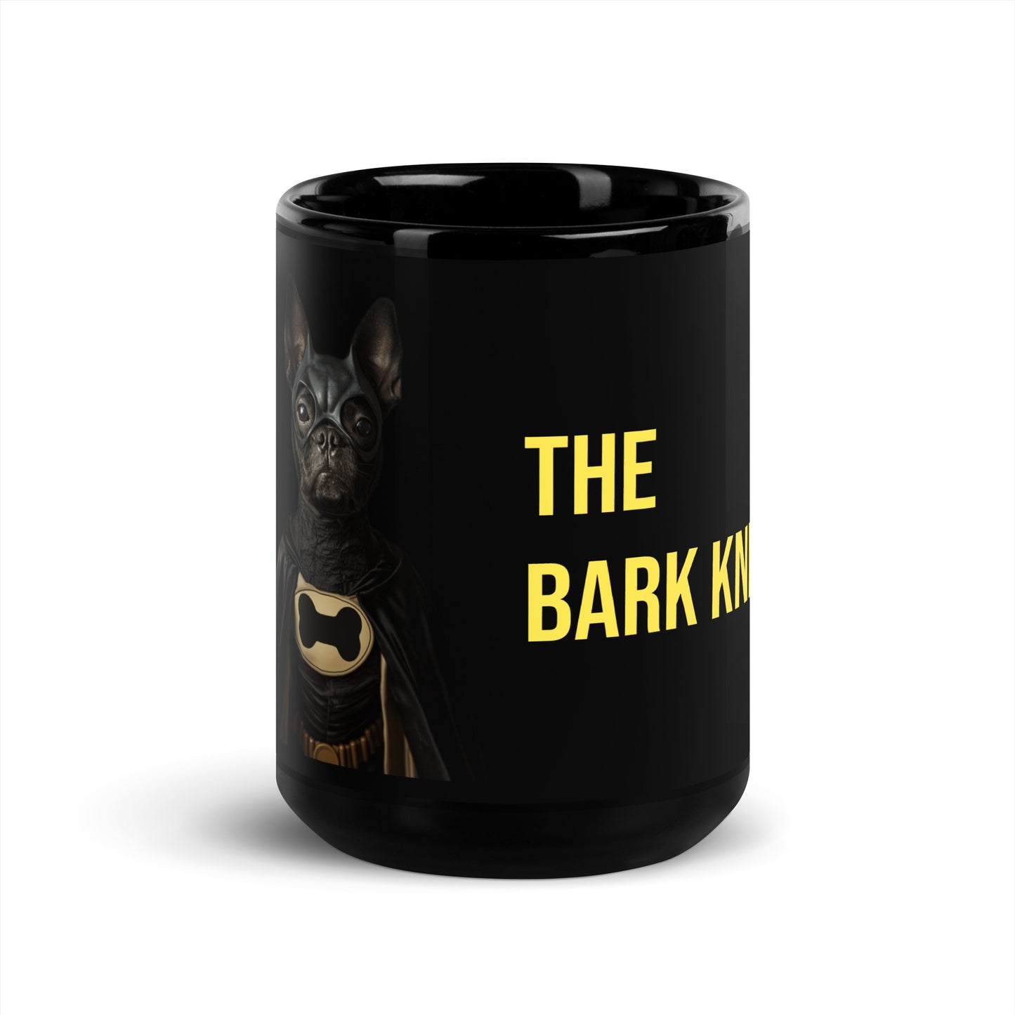 Bark Knight Black Mug