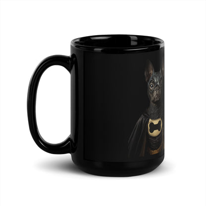 Bark Knight Black Mug