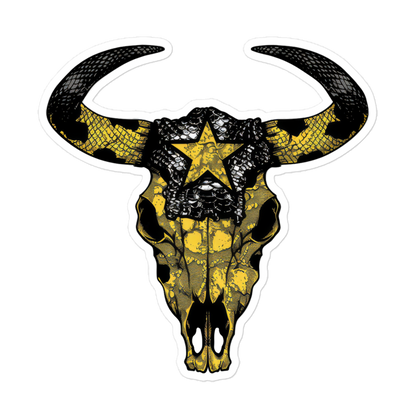 Lone Star Skull Sticker