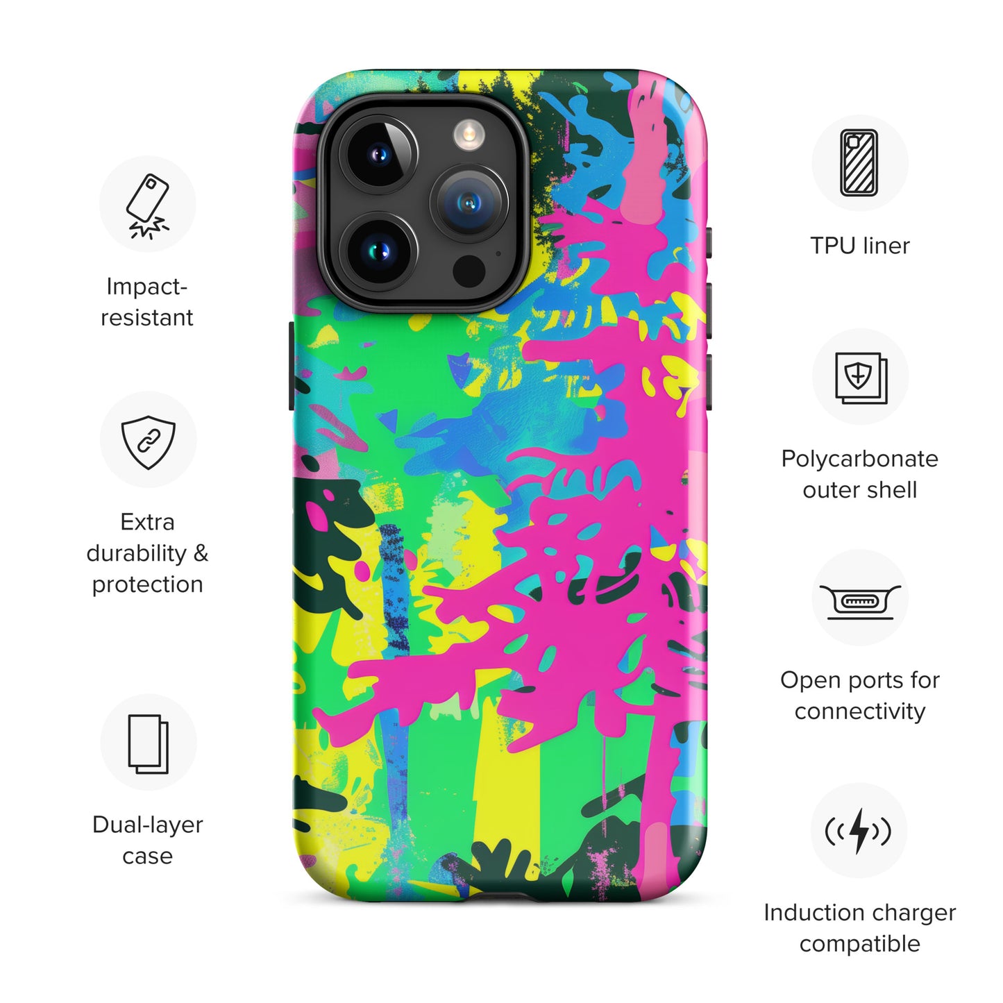 Electric Jungle Tough Case for iPhone®