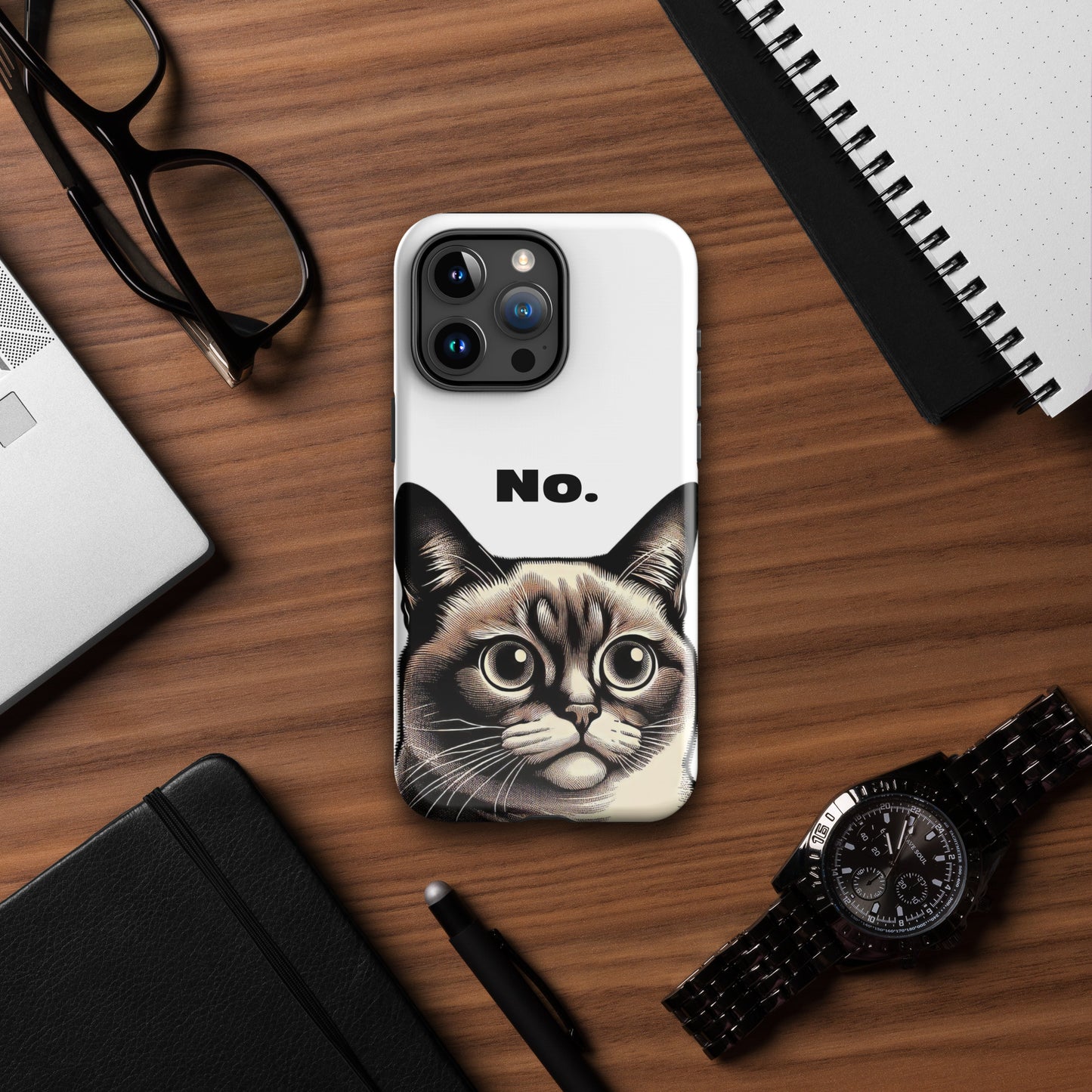 Staring Cat Tough Case for iPhone®