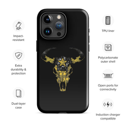 Texas Lone Star Skull Tough Case for iPhone®